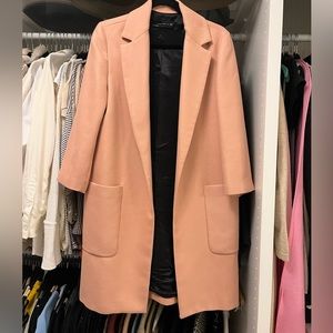 ZARA pink coat size xs